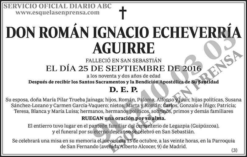Román Ignacio Echeverría Aguirre